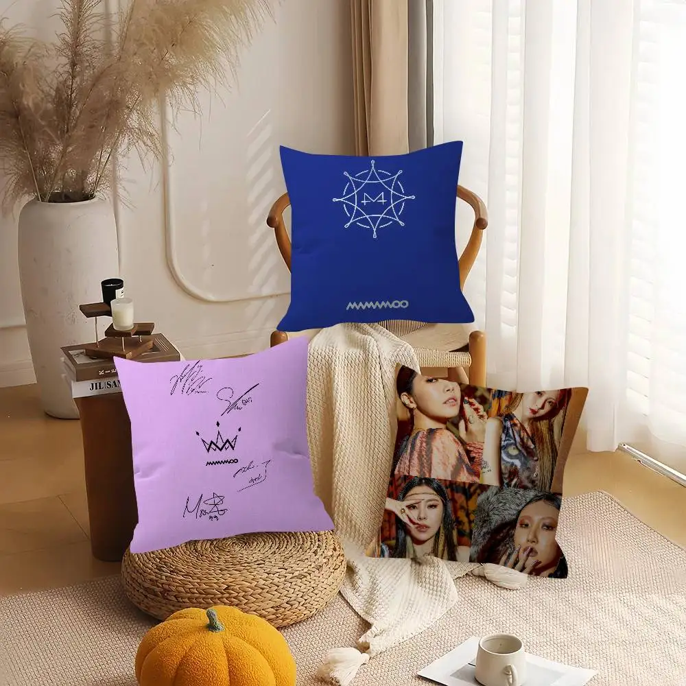 M-M-Mamamoo Girl Group Album   Pillowcase toon Gift Cushion Cover Bedroom Home Sofa Chair Seat Decor pillow case