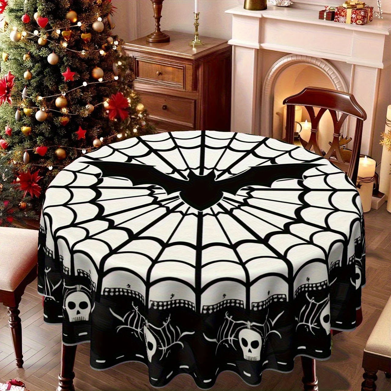 One tablecloth, featuring Christmas and Halloween themes, suitable for home kitchenszyc