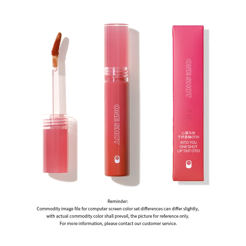 

INTO YOU Lip Gloss Women Lipstick ONE SHOT LIP TINT Long Lasting Red Lip Glaze Cosmetics