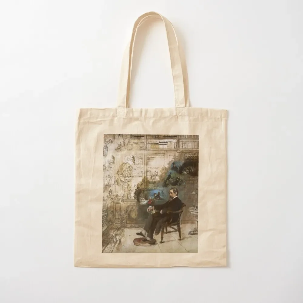 

Dickens Dream - Robert William Buss - 1875 Tote Bag tote screen Lady bags canvas