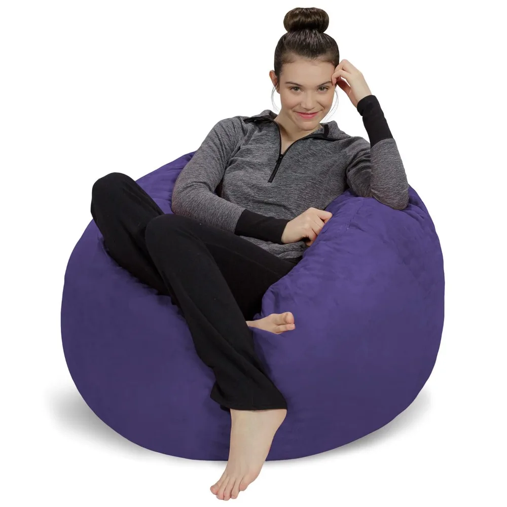 

Sofa Sack Bean Bag Chair - Plush, Ultra Soft - Memory Foam Bean Bag Chair with Microsuede Cover - Stuffed Foam Filled Furniture