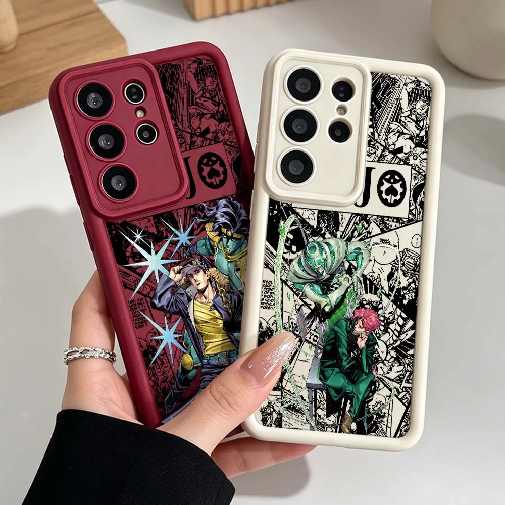 JOJO Cute Phone Case For Samsung Galaxy S26 S25 S24 S23 S22 S21 S20 Ultra Plus FE Eye Ladder Silicone Cover