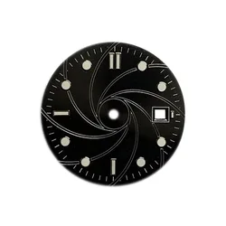 New 31mm Watch Dial for ETA 2836 2824 Movement Green Luminous Watch Face for DG 2813 2824 Miyota 8200 82 Series