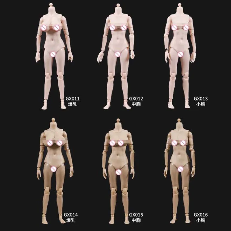 

Новинка, 3 вида тела груди, 12,5 см, 1/12 дюйма, Женская полуинкапсулированная супер гибкая модель шарнирного передвижного тела для экшн-Фигурки 6 дюймов, игрушка