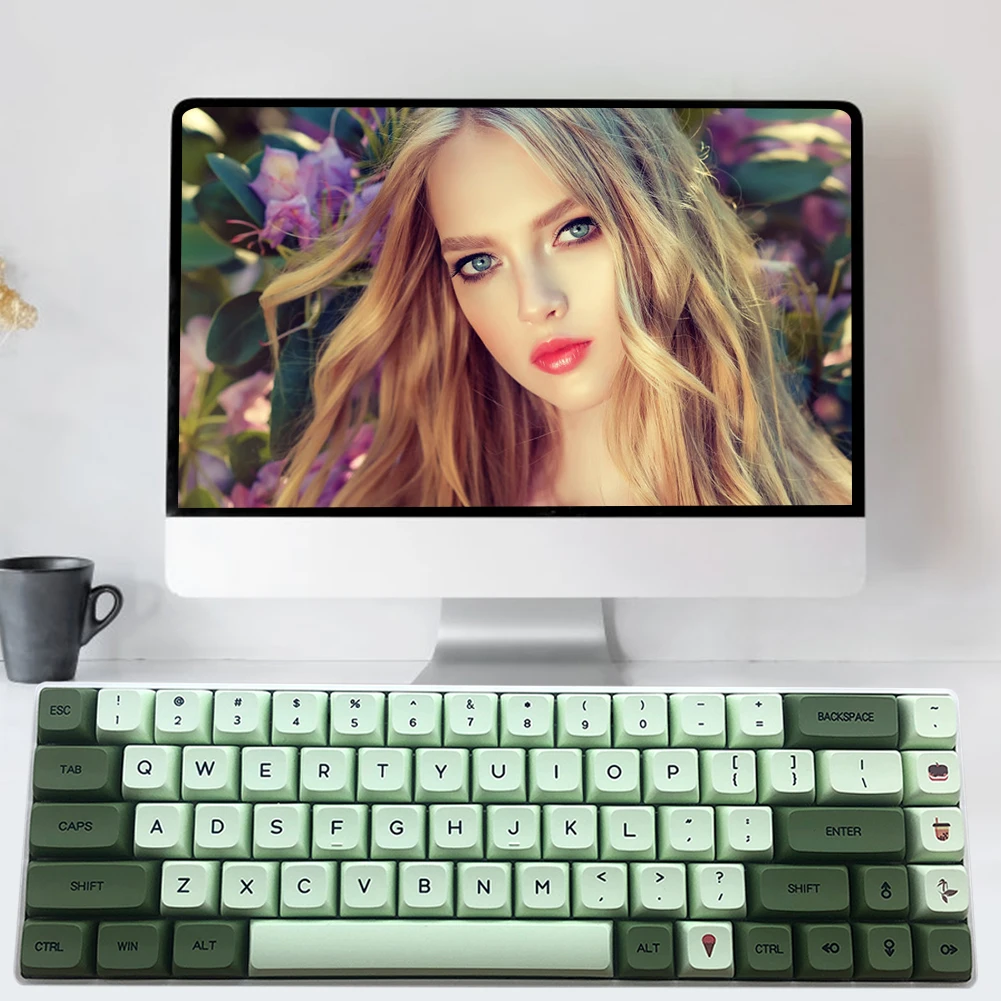 124 Phím PBT Keycap XDA Cao Hồ Sơ Cá Nhân Hóa Tiếng Anh Nga Nhật Bản Nắp Phím Cho Switch Cherry MX Bàn Phím Cơ
