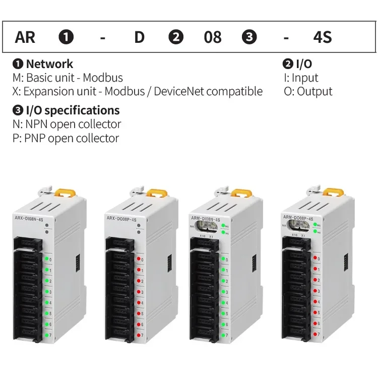 Autonics ARX-DO08N-4S 8 DO DeviceNet Modbus RTU protocol TCP Digital Remote IO module