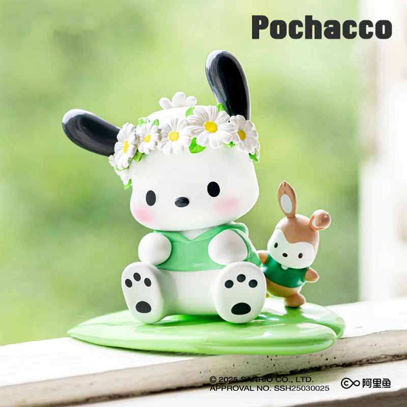 ใหม่ Sanrio ชุดดอกไม้น่ารักกล่องตาบอดตุ๊กตาอินเทรนด์ของเล่นสะสมของขวัญวันเกิดที่สมบูรณ์แบบสําหรับสาว Kuromi Cinnamoroll