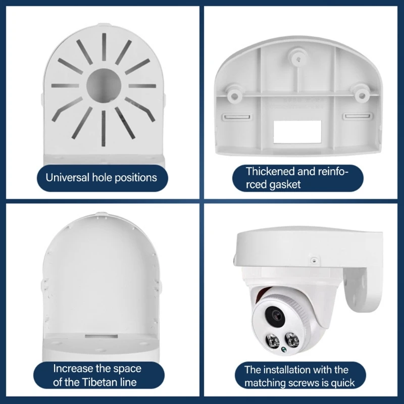 High Capacity Waterproof Ceiling Mount Dome CCTV Bracket for Easy Cable Storage 601F