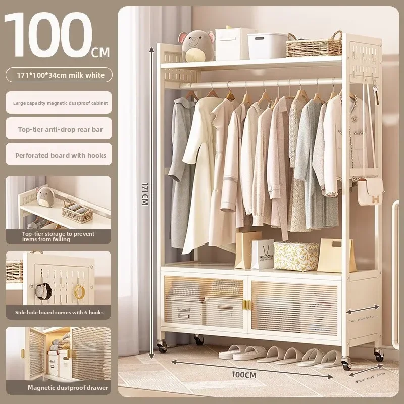 Factory Hanging Hanger Floor Coat Rack Household Hanging Clothes Rack Simple Storage Rack Hanging Clothes Rod Hanger