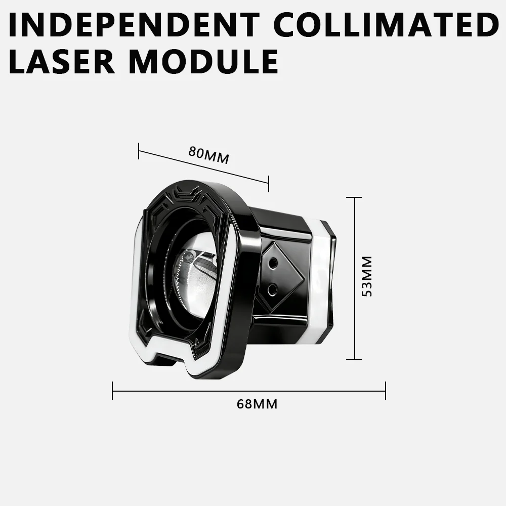 3'' Angel Eyes LED Spotlight Full Color W-shaped Ring White Yellow Flash Hi/Low Beam Auxiliary Work Light For lada Offroad Auto
