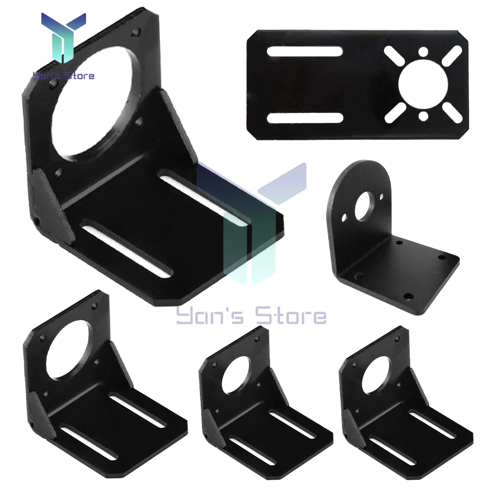 NEMA 17 23 Stepper มอเตอร์อุปกรณ์เสริมรองรับ Bracket ยึด L Type Bracket Mount 42 Stepper มอเตอร์ Nema17มอเตอร์ผู้ถือ