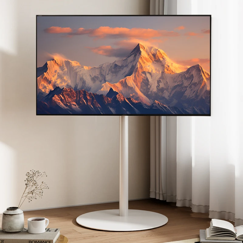 De Tv-Standaard Is Afneembaar En De Witte Vloer Trolley Hanger Is Geschikt Voor Xiaomi Hisense 40/55/65/70 Inch