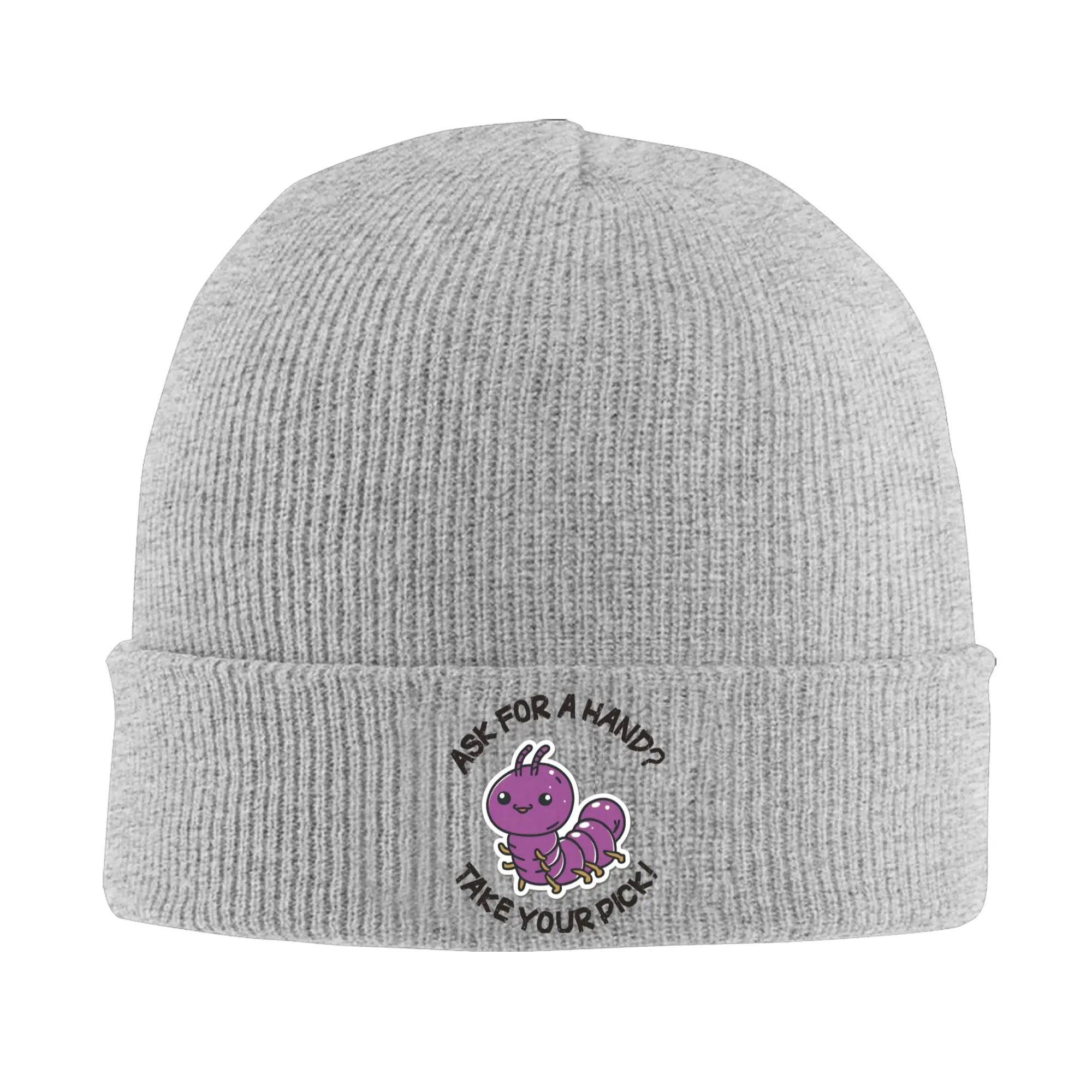 Larva x larva Beanie Hats  Knit Hat Men Women Hip Hop Warm Caps Spring Kpop Pattern Bonnet Hats