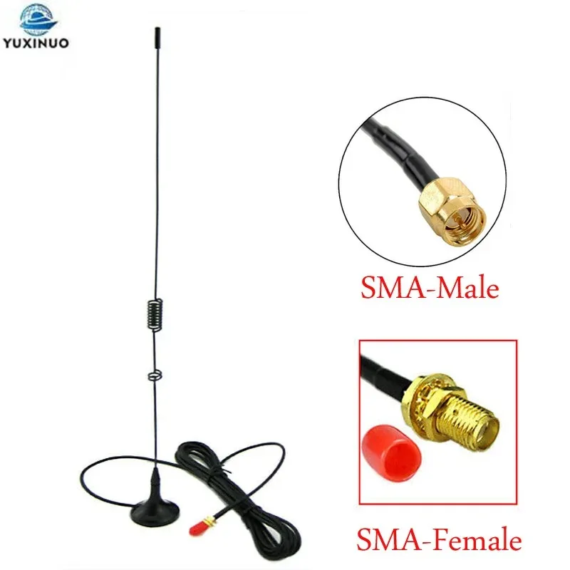 Antena Veicular Magnética Nagoya UT-106 VHF UHF Dual Band SMA-Macho/SMA-Fêmea para Rádio Baofeng UV-5R 888S