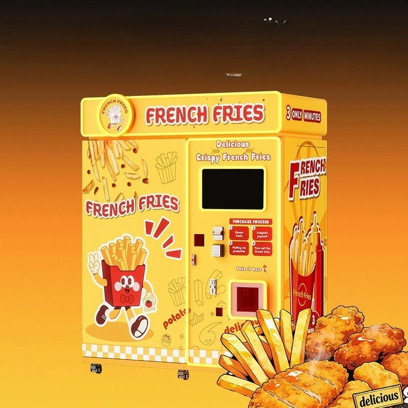 Automatic French Fries Vending Machine 24H Self-Service Fries