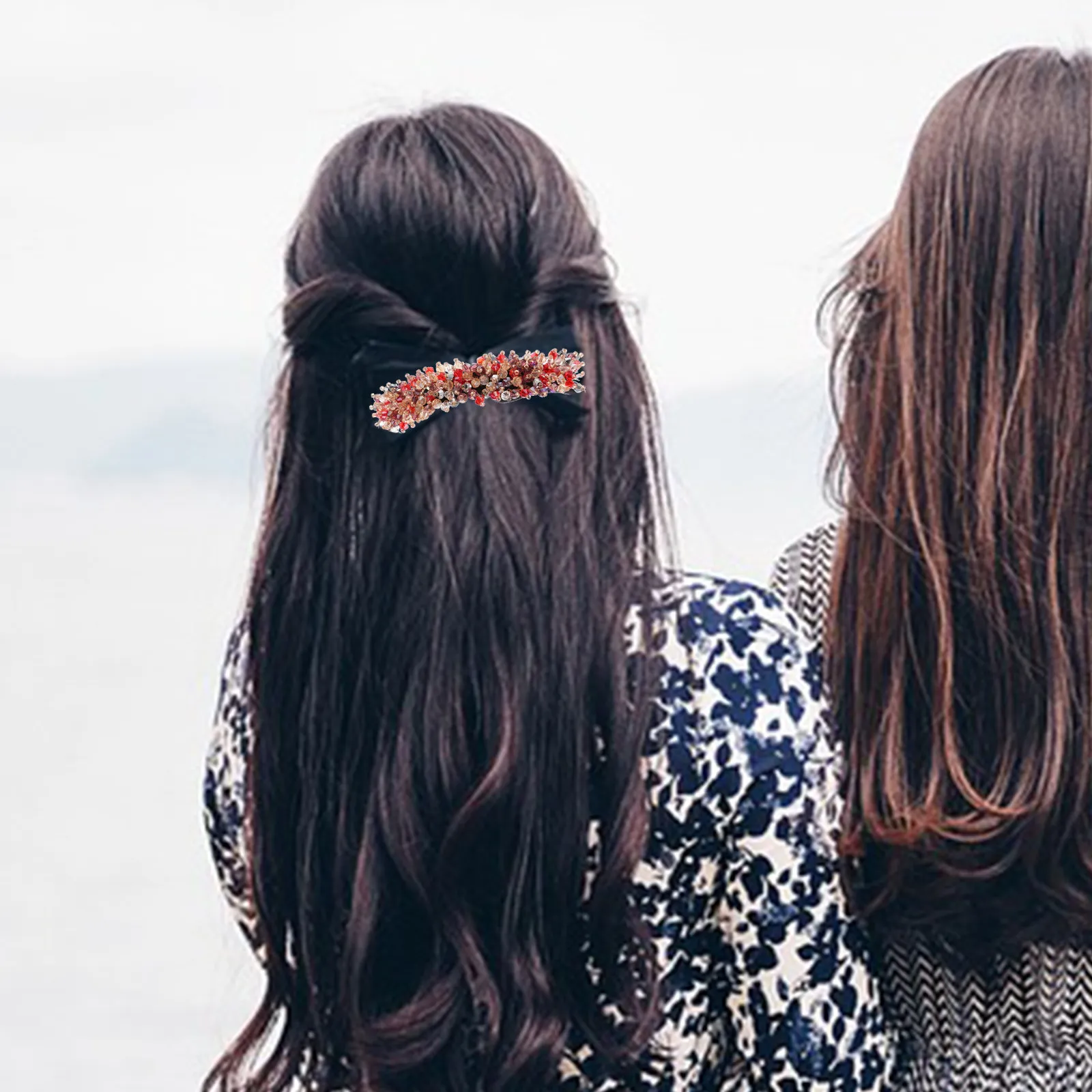 

Набор из 3-х мерцающих блестящих формочек для пучков волос для женщин, инструмент для укладки причесок с кристаллами, для путешествий, отпуска, свиданий, вечеринок, спорта и фитнеса