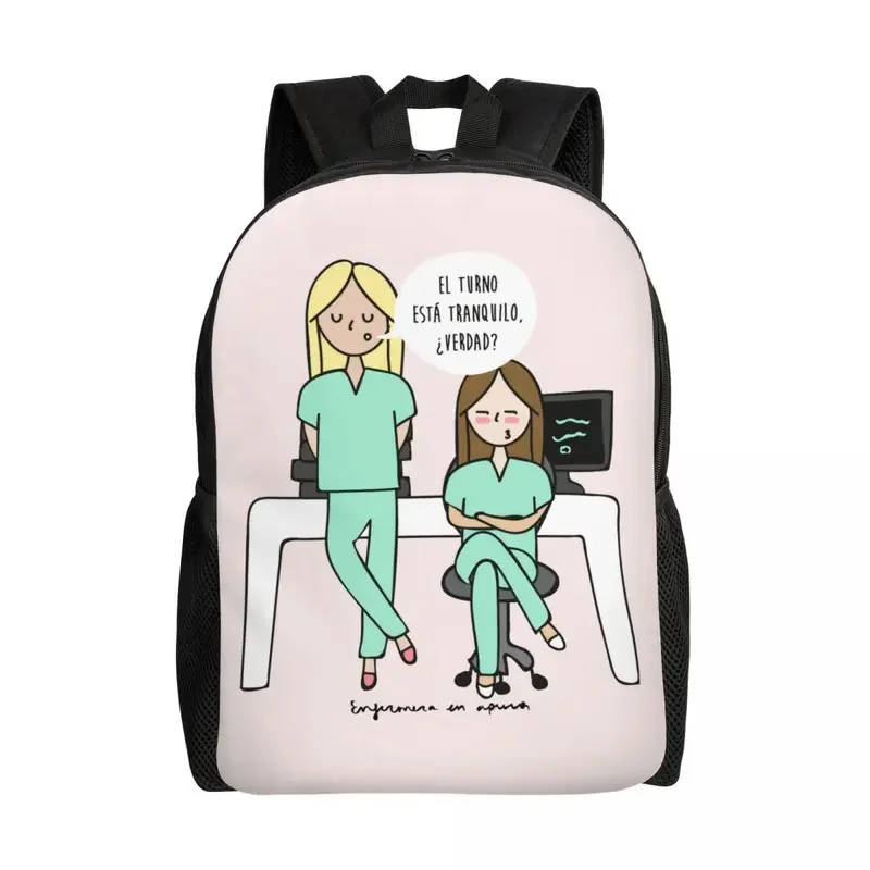 Customized Nurse In Trouble Doctor Nurse Medical Backpacks Men Women Fashion Bookbag for School College Bags