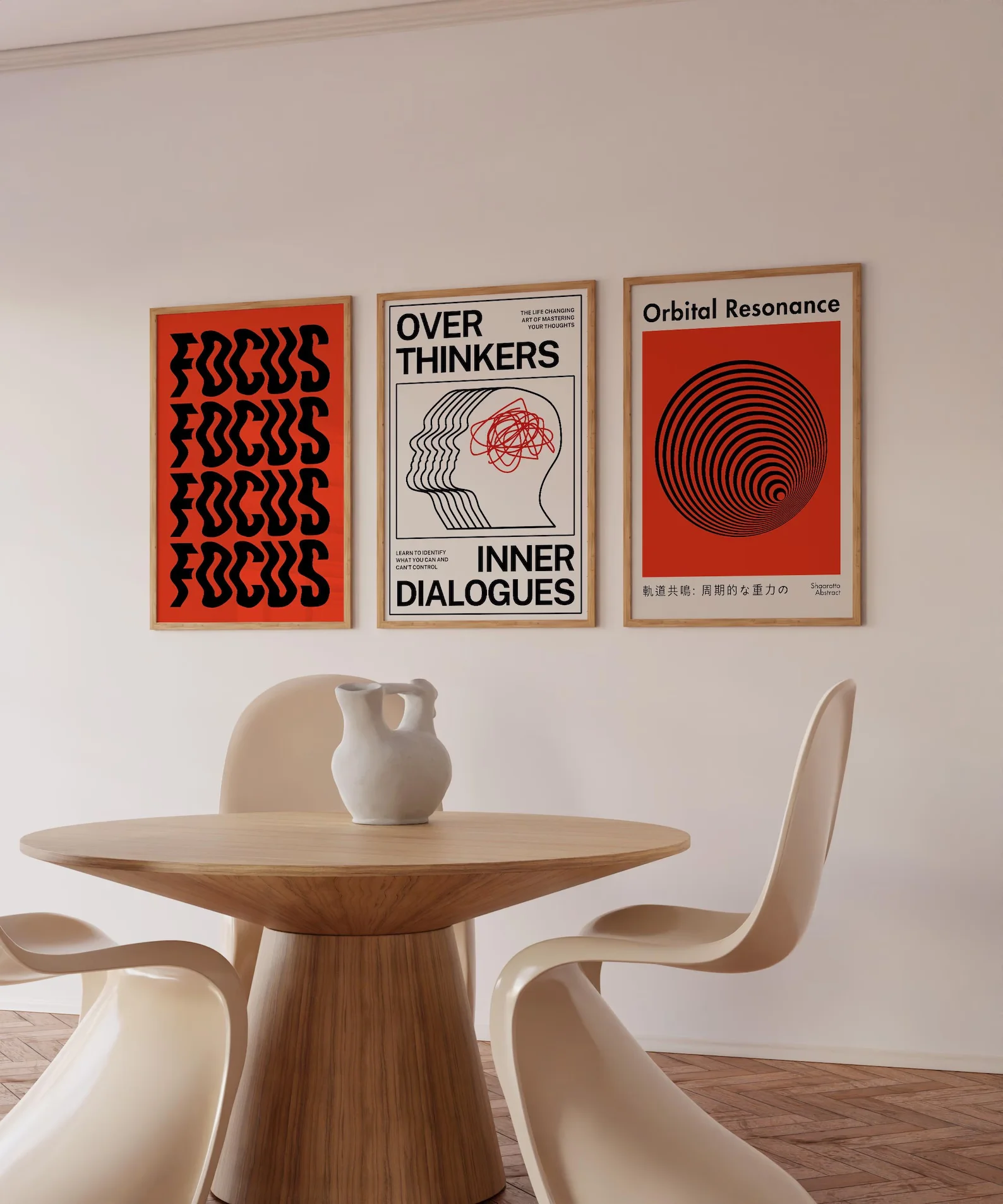 Overthinkers Print Set Creative Wall Print Colorful Poster Digital Download Modern Retro Wall Art Trendy Room Decor Large Printa