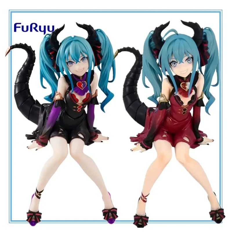 在庫ありオリジナルフリュー初音ミク-vocaloid-悪役小悪魔ヌードルストッパー-pvc-アニメアクションフィギュアモデル人形おもちゃギフト