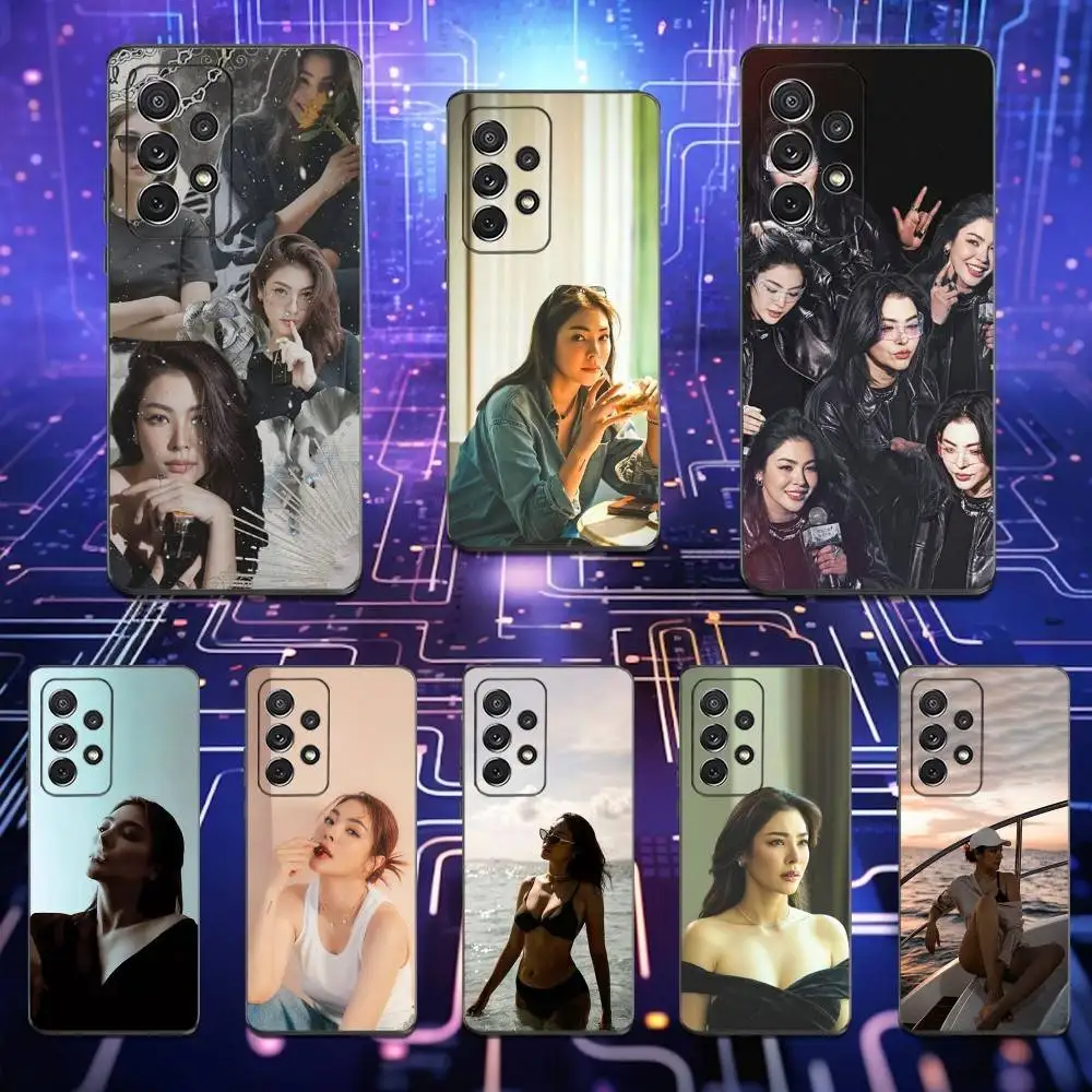 

Actres P-Peraya M-Malisorn Phone Case For Samsung S25,S24,S23,S22,S21,S20,S10,Ultra,Plus,Lite,FE,Soft Silicone Black Cover