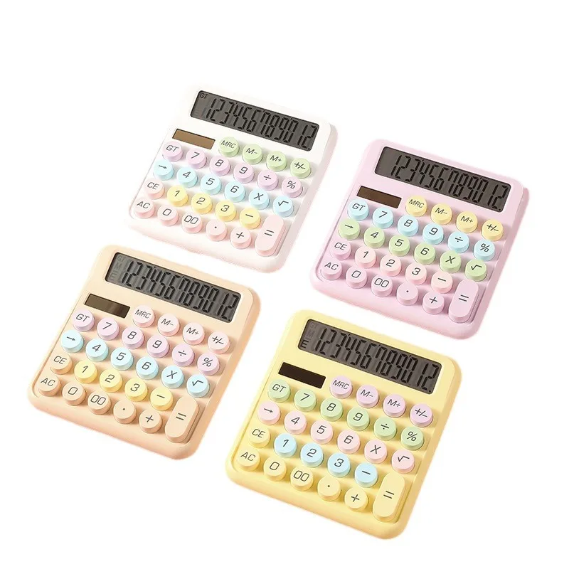 Dopamine Calculator Large Screen 12 Digit Display Calculator Good-looking Large Button Computing Machine For Office School