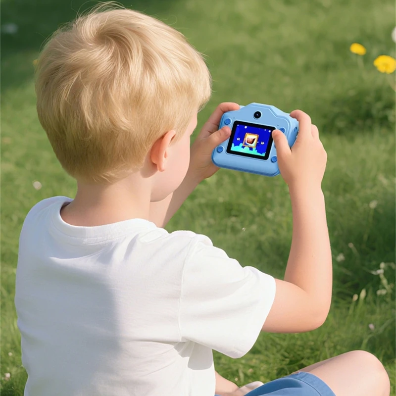 Câmera infantil com impressora fotográfica instantaneamente, gravação de vídeo 1080P, tela IPS de 2,4 polegadas, cartão de 32 GB, ABS seguro para presente de crianças