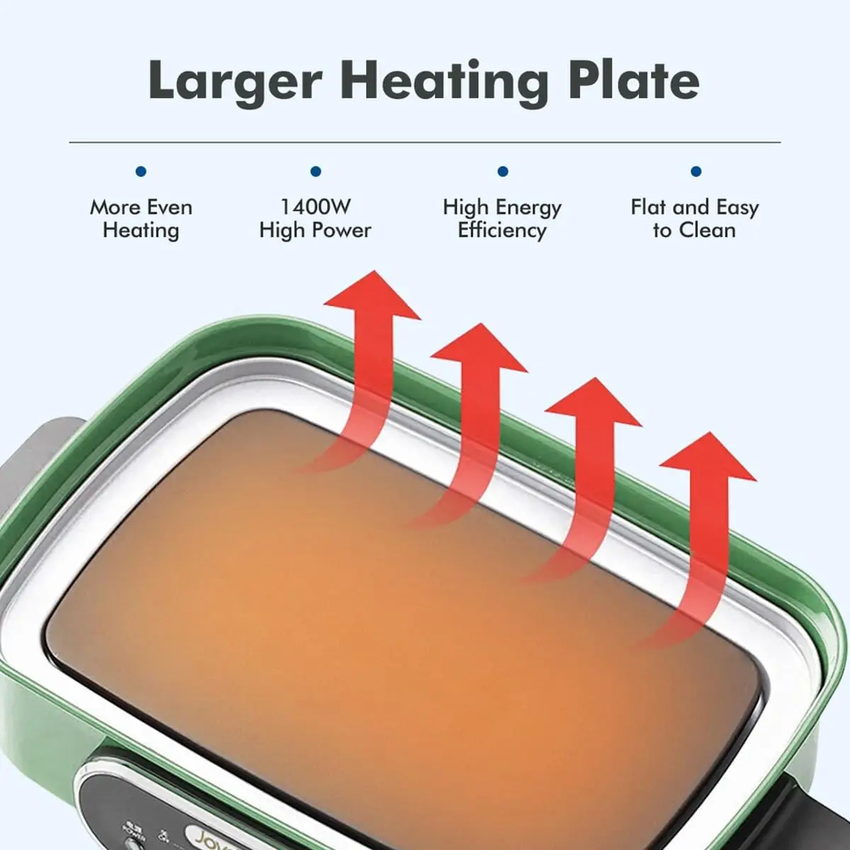 Olla caliente eléctrica 3 en 1, olla Shabu Shabu multiusos con sartén y vaporera para parrilla, certificación UL, revestimiento de aceite cerámico antiadherente, 4,5 L, JD-