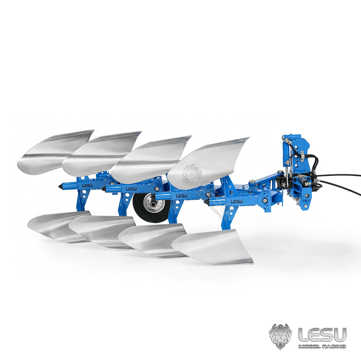 LESU Model for LaserSpeed 1/14 Tractor-Attached Hydraulic Bidirectional Plow AT-C0072 Metal Tractor Attachment Rc Accessories view 4