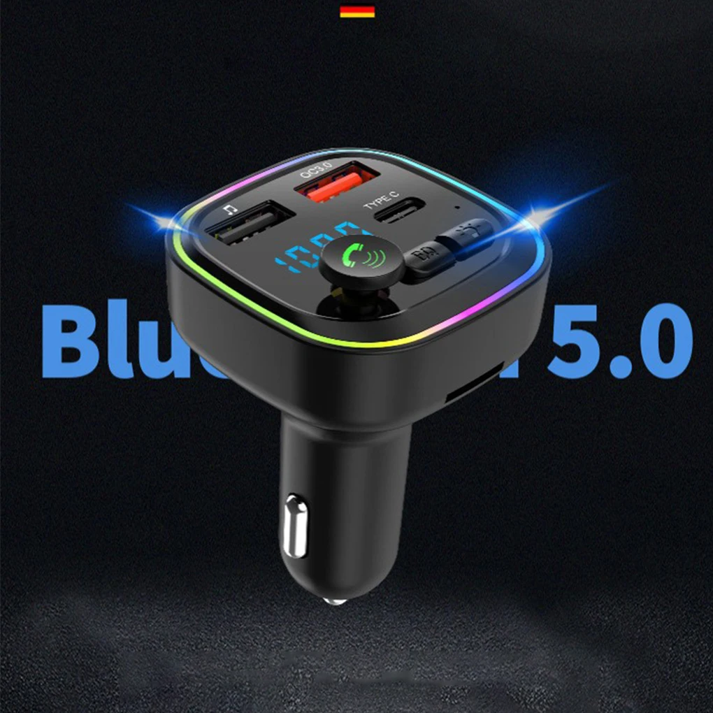 FM Transmitter With Car Hands-Free Player Experience Crystal Clear Sound On Journey Noise