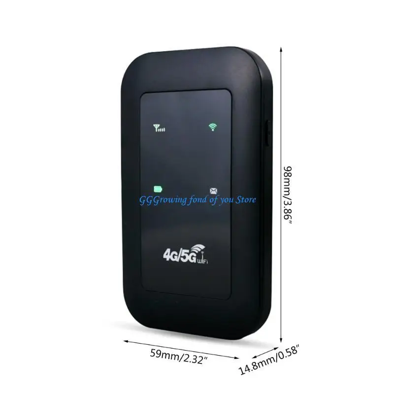 H9EB Mobile Hotspot 4G LTE Router Up to 150Mbps Speed 10 Devices Create WLAN to Use Any Card