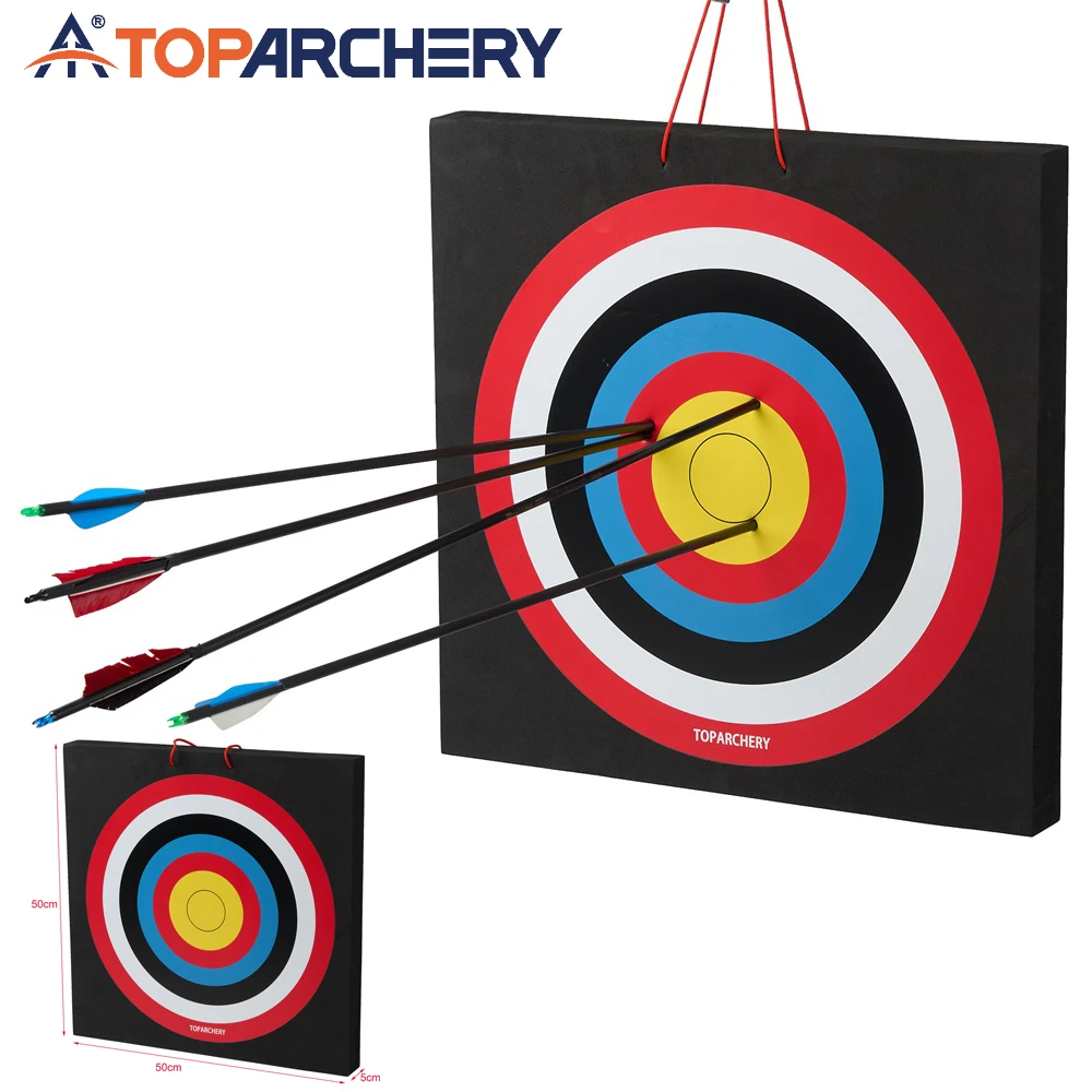 Toparchery EVA Archery Target 50x50x5cm High Density Foam Target Layered Hunting Shooting Practice