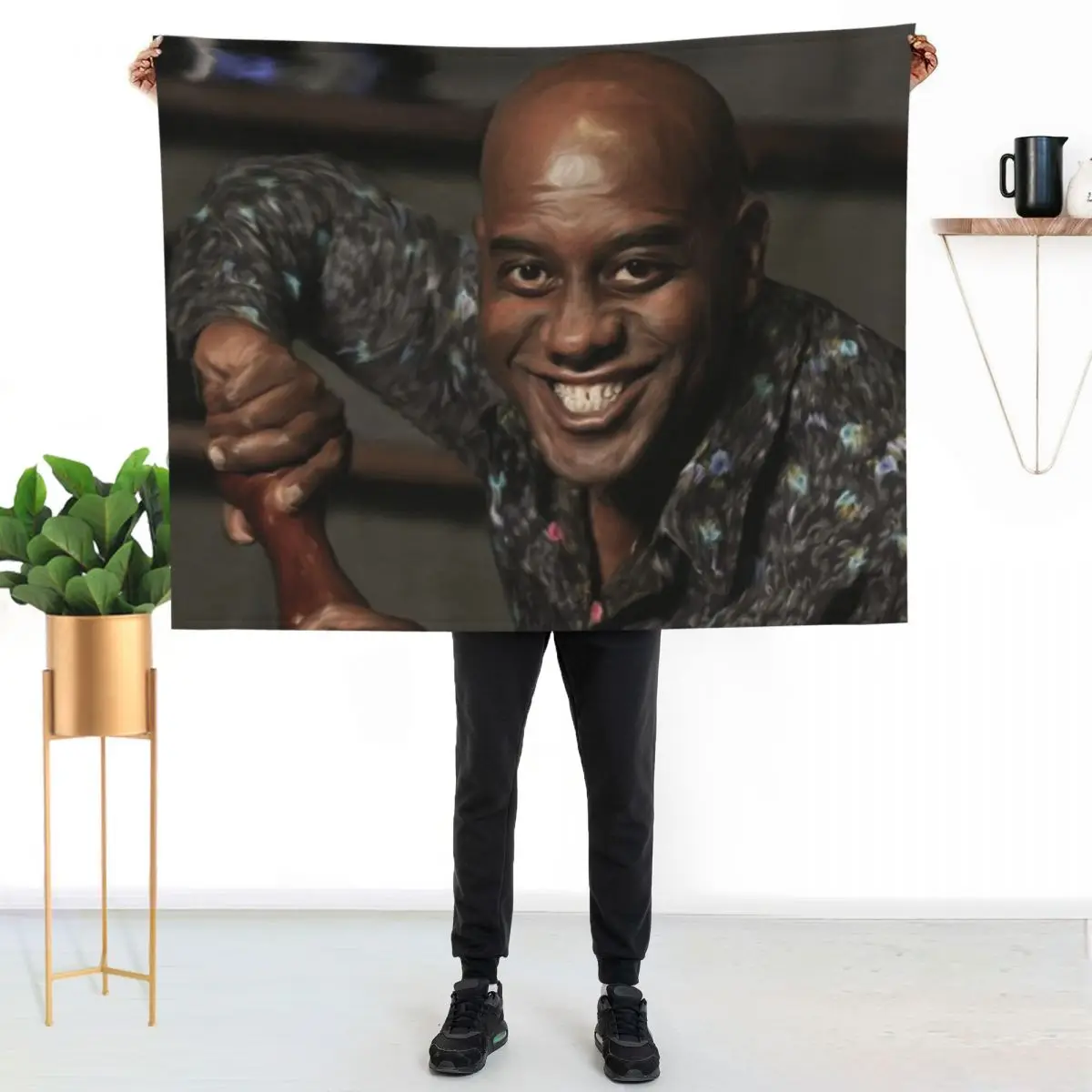 Spicy Ainsley - A portrait in oil Throw Blanket couch cozy soft plush fuzzy picnic outdoor blanket