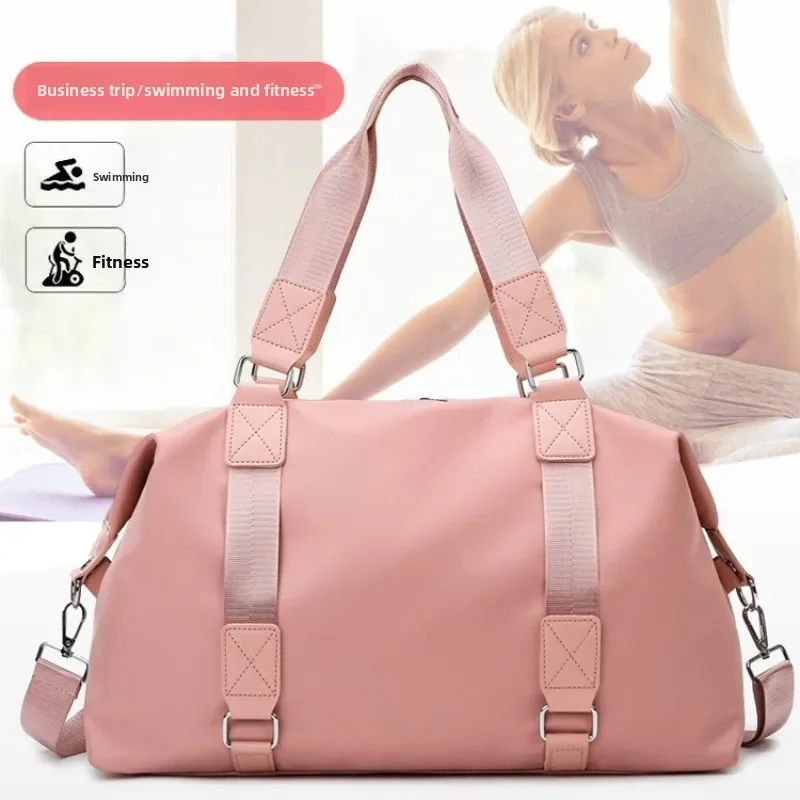 

Large Capacity Yoga Gym Bag Dry-Wet Separation Outdoor Travel Handheld Tote Multi-Purpose Sports Bag for Fitness & Trips