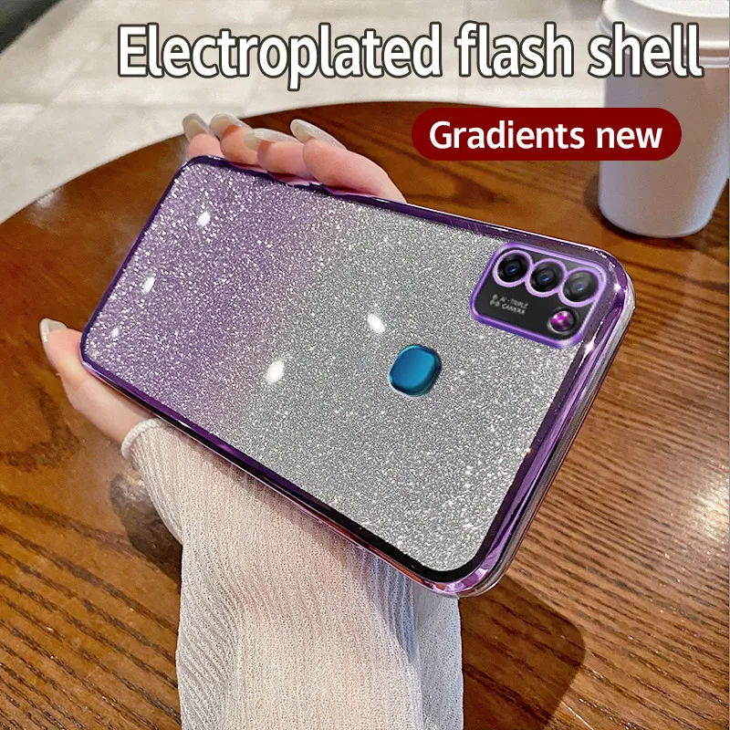 حافظة لهاتف انفينيكس سمارت 5 2020 لهاتف انفينيكس هوت 10 لايت جراب هاتف جينشين إمباكت غطاء سيليكون ناعم