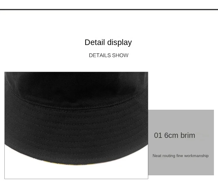 Wendbare Fischermütze, Bucket Hat für große Köpfe, beidseitig tragbar, Outdoor, Übergröße, verstellbar 56-60cm 61-64cm XL für Männer und Frauen – Detail 9
