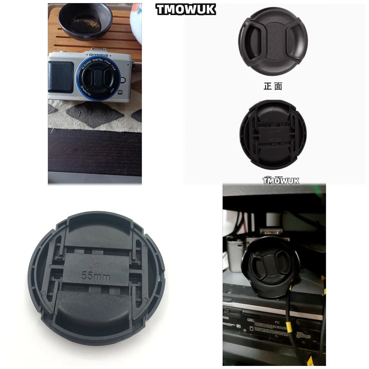 

For Nikon D3400 D3500 D40 D40X D50 D60 D5100 D5200 D5300 D5500 Camera Lens Cap Protective Cover Center Pinch Snap-on 49mm 52 55