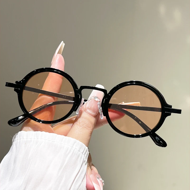 GM LUMIAS Runde Punk-Sonnenbrille für Herren 2026 – Modische Luxus-Markendesign-Freizeitbrille für Damen – Trendige neue stilvolle Sonnenbrille