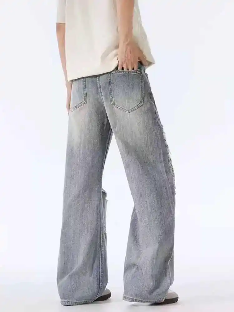 Femmes gris Y2k déchiré Jean 90s Vintage Harajuku Baggy petit ami Jean pantalon japonais années 2000 Style Hip Hop Denim pantalon vêtements