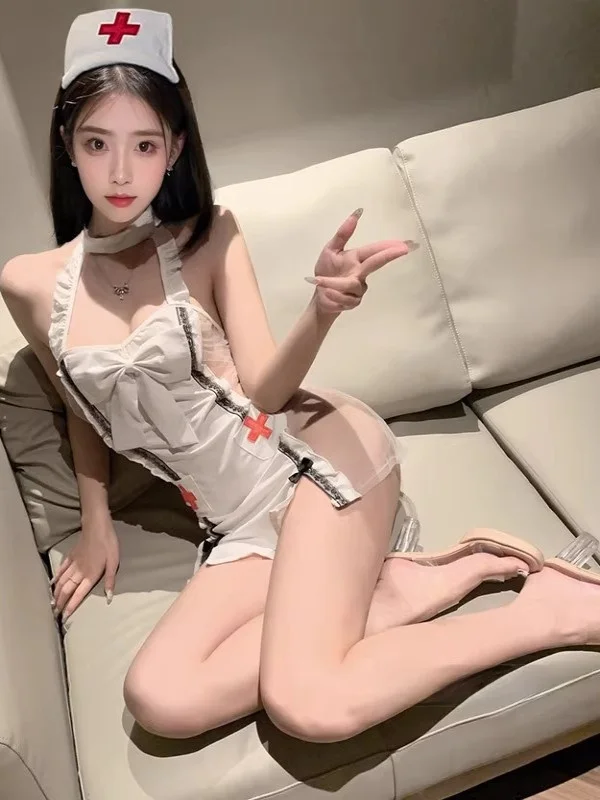 Sexy Krankenschwester orm Cosplay Arzt Roleplay Nachtclub Verführerisches Kostüm Pure Desire Temptation Club Host Outfit ort Sve