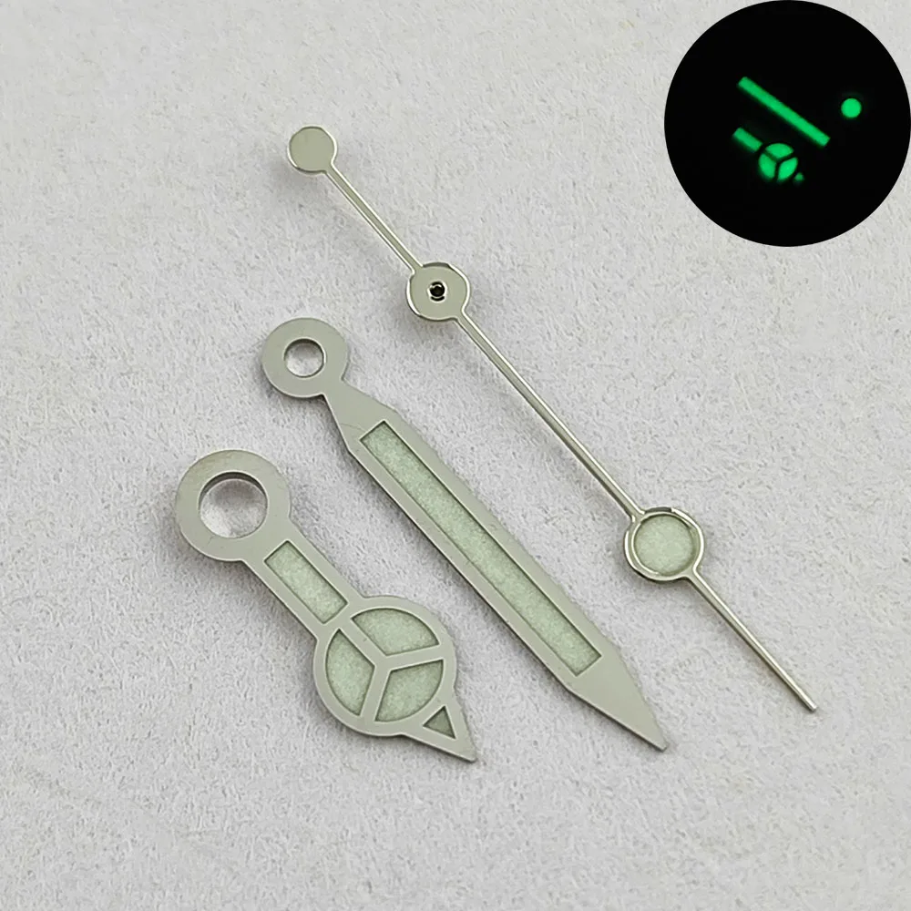 Указатель часов NH35 подходит для механизма NH35NH34NH36, зеленые светящиеся стрелки, аксессуары для часов