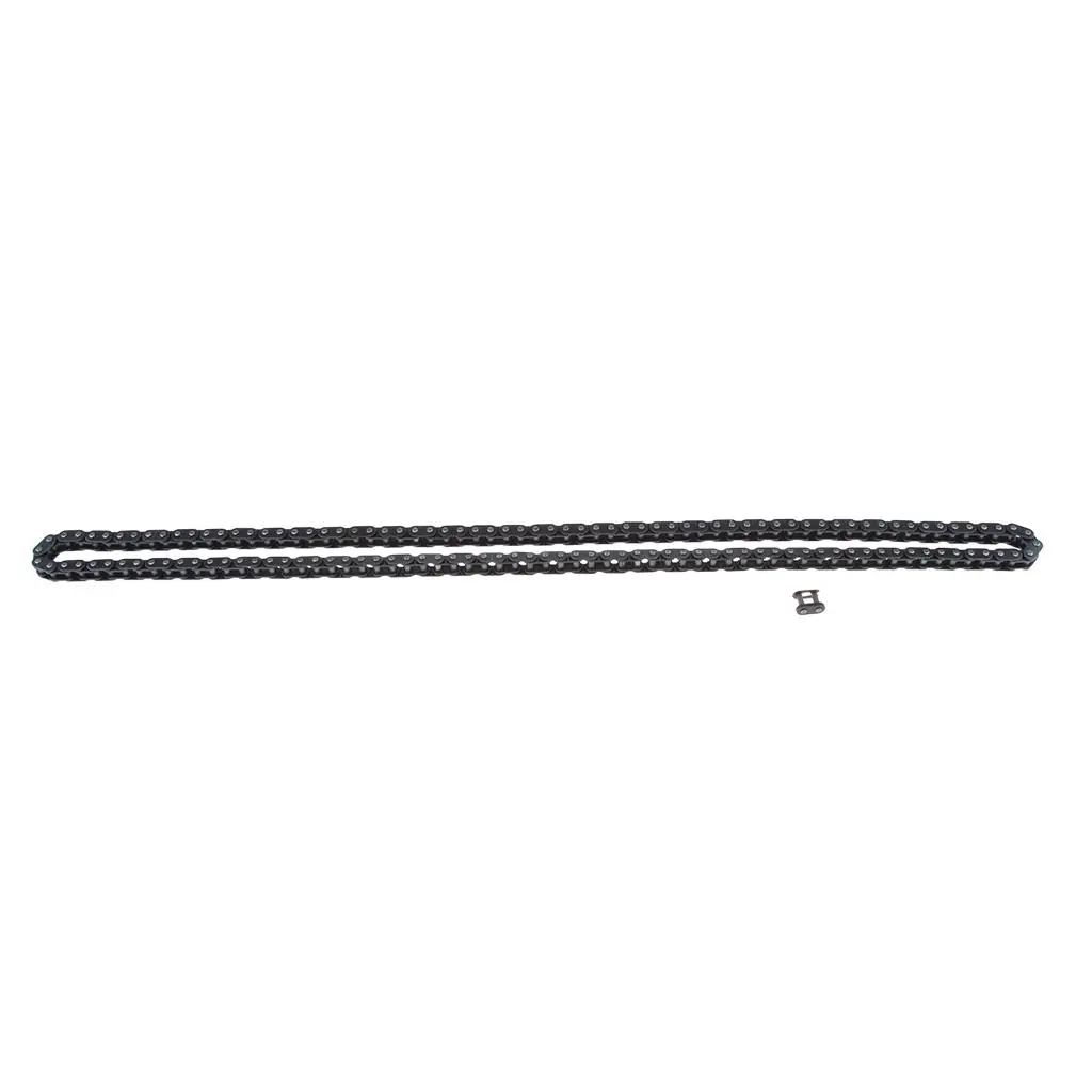 136 Link Drive Chain Metal Motorcycle Chain Alignment Compatible for 50cc 125cc Scooter Pit Bike Dirtbike Quad RC Car