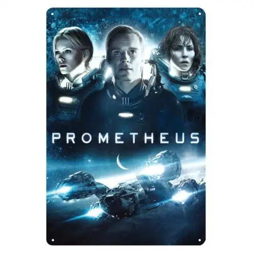 Металлический плакат для фотографий Прометей чужой Prequel, жестяной знак, 20x30 см