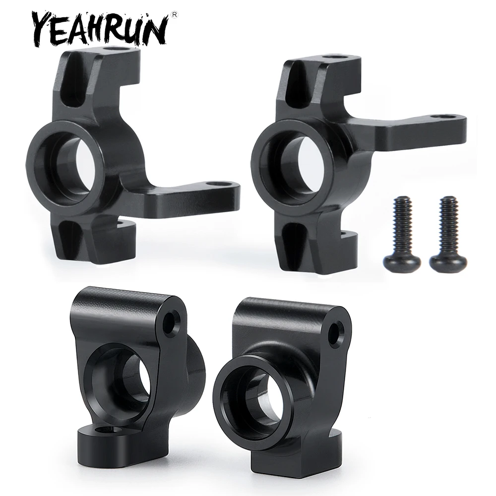 YEAHRUN Aluminum Alloy Front Steering Knuckle C Base Caster Blocks for 1/16 Mini-B 2WD Buggy RC Model Truck Upgrade Parts