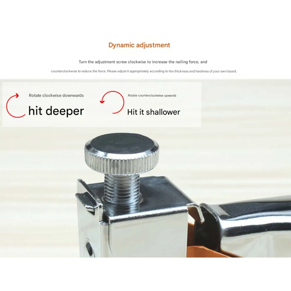 Pistola sparachiodi manuale con un sparatutto per unghie a tre usi, viene fornito con un dispositivo per il sollevamento delle unghie e 600 chiodi in regalo