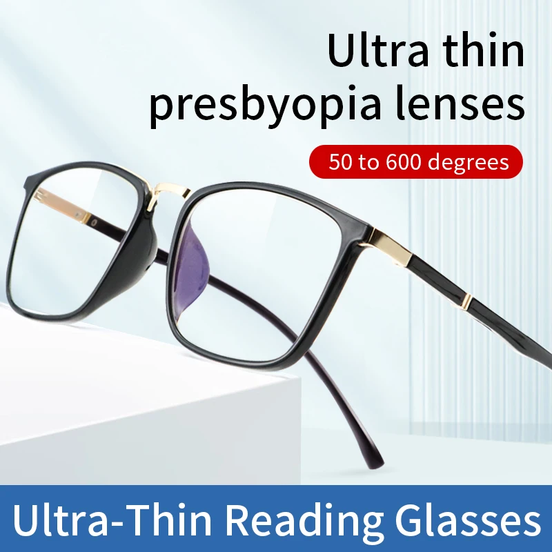  Ultra-Thin Reading Glasses for Men Anti Blue Light Full Frame Computer Readers Anti UV/Eyestrain/Glare,Presbyopia Reader