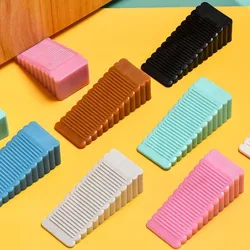 Safety Silicone Door Stop Stoppers Block Wedge Doorstops Door Stopper Home Office Door Rear Retainer Anti-collision Stop