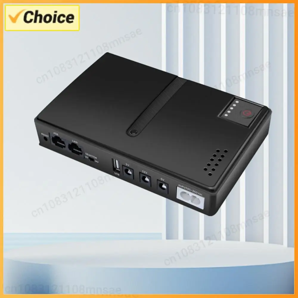 

ИБП DC1036P, 10400 мАч, источник бесперебойного питания постоянного тока 5В/9В/12В, 36Вт, для роутеров и оптических модемов, резервное питание