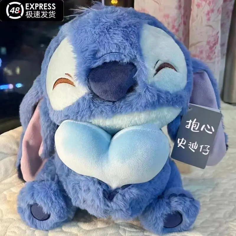 Disney Love Heart Stitch Plush Doll Cute Duck Stitch Stuffed Toys Christmas Children Birthday Gifts Kawaii Decoration Girl Gifts