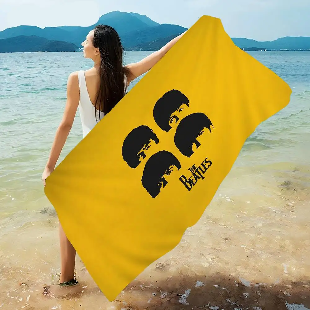 The B-Beatles Rock Band Microfiber Printed Beach Towel Mountain Climbing Yoga Beach Swimming Running Absorbent Soft Towel