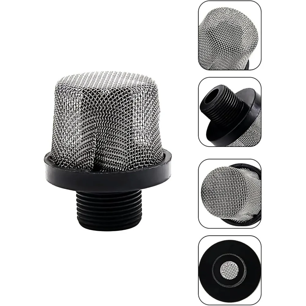 3/4-Inch Inlet Strainer & 60 Mesh Gun Filter Set for Airless Paint Sprayers